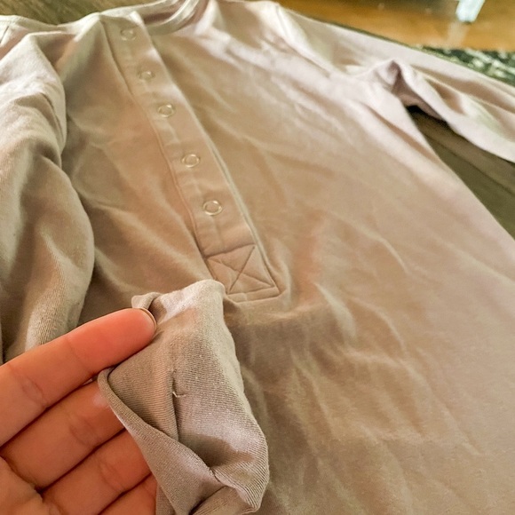 RAGS long sleeve Henley romper size 3/4 - Picture 2 of 2